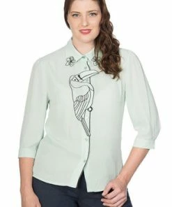Banned Toucan Blouse -ROCKABILLY TOPS Shop toucan blouse banned 5 300x