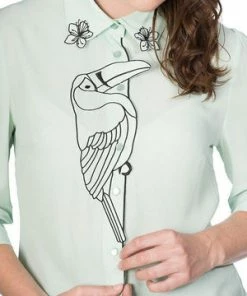 Banned Toucan Blouse -ROCKABILLY TOPS Shop toucan blouse banned 7 300x