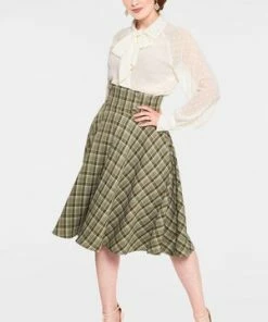 Voodoo Vixen Winona Neck Tie Chiffon Blouse -ROCKABILLY TOPS Shop tpa 2256 bi 03 300x