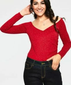 Voodoo Vixen Starlynn Snowflake Off The Shoulder Top