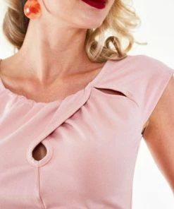 Voodoo Vixen Kaiya Keyhole Twist Knit Pullover Top -ROCKABILLY TOPS Shop tpa 2353 bi 03 300x