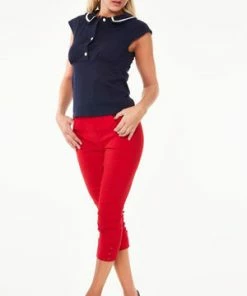 Voodoo Vixen Front Button Collar Top -ROCKABILLY TOPS Shop tpa 2364 bi 03 300x