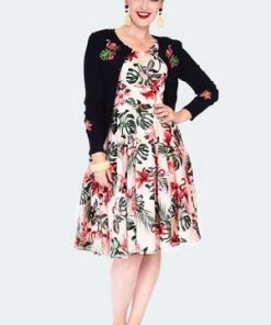 Voodoo Vixen Tropical Flamingo Emb Cardigan 11 Voodoo Vixen Tropical Flamingo Emb Cardigan -ROCKABILLY TOPS Shop tropical flamingo emb cardigan caa 3608 04.1364 300x