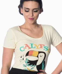 Banned Tropical T-Shirt -ROCKABILLY TOPS Shop tropical t shirt banned 3 300x