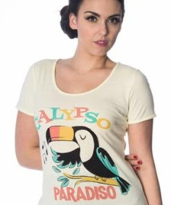Banned Tropical T-Shirt -ROCKABILLY TOPS Shop tropical t shirt banned 4 300x
