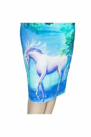 Dr Faust Unicorn In An Enchanted Forest Midi Dress - Inorog 6 Dr Faust Unicorn In An Enchanted Forest Midi Dress - Inorog - Image 4