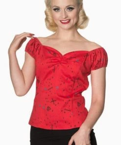 Banned Vanity Top 9 Banned Vanity Top -ROCKABILLY TOPS Shop vanity top banned 4 300x