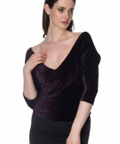 Banned Vera Velvet Top -ROCKABILLY TOPS Shop vera velvet top banned 3 300x