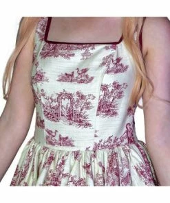 Dr Faust Victorian Vintage Red High-Low Dress - Miriam -ROCKABILLY TOPS Shop victorian vintage red high low dress miriam dr faust 3 300x