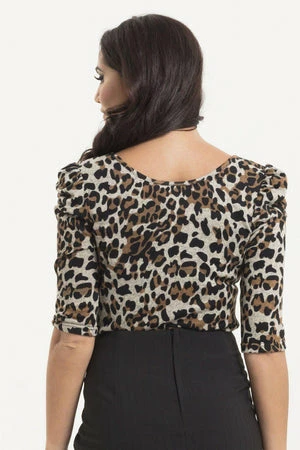 Voodoo Vixen Von Teese Leopard Print Top 4 Voodoo Vixen Von Teese Leopard Print Top - Image 2