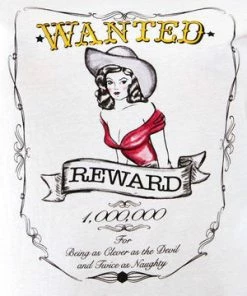 Voodoo Vixen Wanted Tee -ROCKABILLY TOPS Shop wanted tee voodoo vixen 5 300x