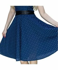 Dr Faust White Stars Navy Midi Dress - Kate 7 Dr Faust White Stars Navy Midi Dress - Kate -ROCKABILLY TOPS Shop white stars navy midi dress kate dr faust 3 300x