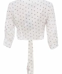 Voodoo Vixen Wilhelmenia Front Tie Anchor Cropped Top -ROCKABILLY TOPS Shop wilhelmenia front tie anchor cropped top voodoo vixen 6 300x