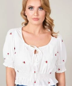 Voodoo Vixen Winnie Milkmaid-inspired Top