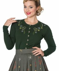 Banned Winter Leaves Embroidery Cardigan