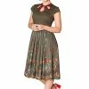 Banned Winter Leaves Fit N Flare Dress -ROCKABILLY TOPS Shop winter leaves fit n flare dress banned 300x