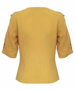 Voodoo Vixen Yan Blouse With Frill -ROCKABILLY TOPS Shop yan blouse with frill voodoo vixen 5 300x