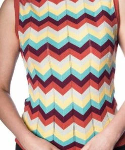 Banned Zadia Zig Zag Tank -ROCKABILLY TOPS Shop zadia zig zag tank banned 4 300x
