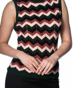 Banned Zadia Zig Zag Tank -ROCKABILLY TOPS Shop zadia zig zag tank banned 8 300x